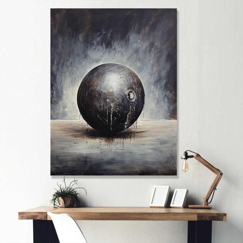 «Bowling Slate Strike» sur toile, H 32 po x l 16 po x P 1 po, Toile tendue