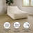 Beige Large Armless Bean Bag Lounger