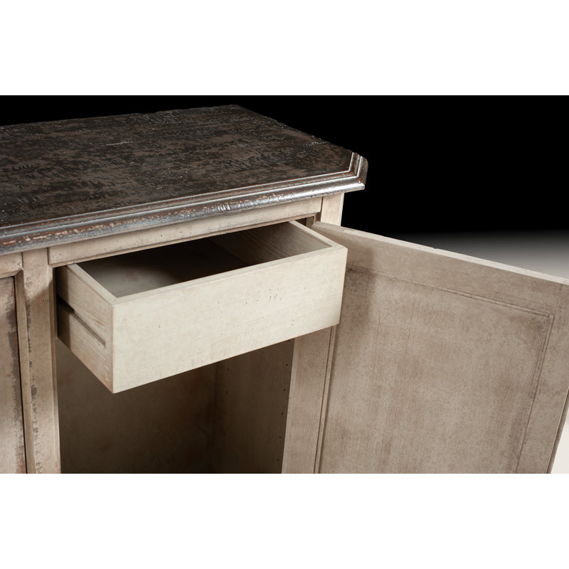 Buffet en bois de hêtre 2 tiroirs 53" wide