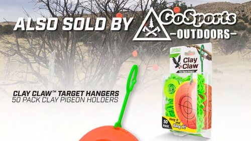 GoSports Outdoors Clay Claw Target Hangers - 50-Pack Clay Pigeon