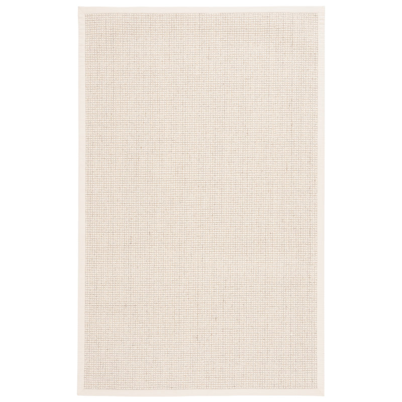 Abisia Beach Wool & Sisal Solid Color Rug, Rectangle 8' x 10'