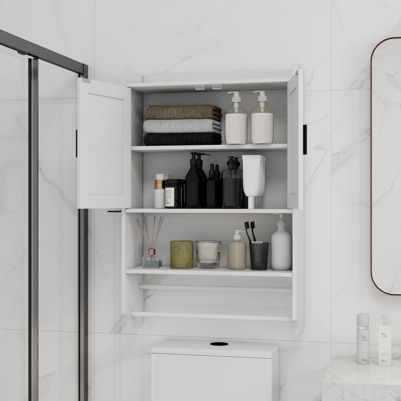 Armoire de rangement murale blanche moderne en MDF