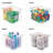 Rebrilliant Plastic Storage Bin With Handles For Office, 10" Long, 4 Pack - Clear