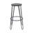 Rustic Elm Wood Counter Bar Stool, Metal Frame, Set of 2