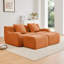 Canapé doux en tissu pelucheux sans os, conception antidérapante, chaise longue d'assemblage, accoudoirs incurvés, support ergonomique, éponge haute densité 32D, pour le salon, la chambre à coucher, orange-296117725-296117723-296117726