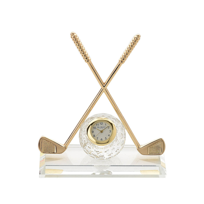 Tabletop Clock in Gold