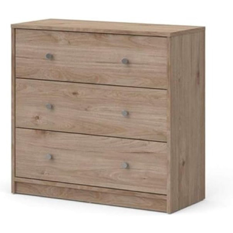 Clanton 28.50'' W 3 - Drawer Dresser, Black