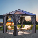 Pavillon de jardin en aluminium l 10 pi x P 10 pi