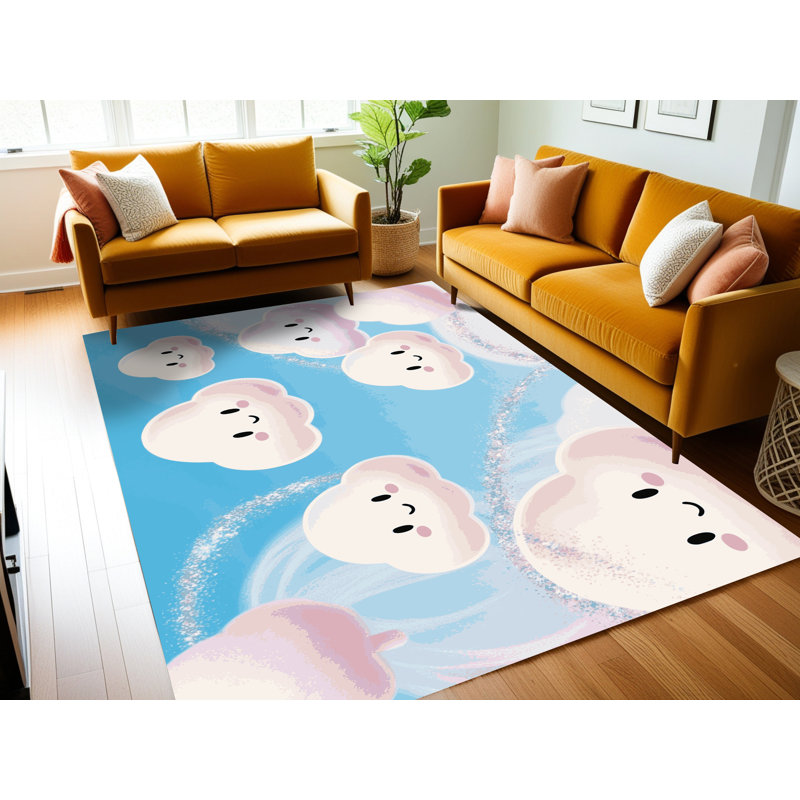 Tapis de chambre de bébé Zoomie Kids, Rectangulaire 8 pi x 10 pi