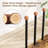 8-Pair Boot Rack With Cedar Balls, Free Standing Metal Shoe Organizer With Wood Base, Moisture Absorbing And Odor Eliminating Design