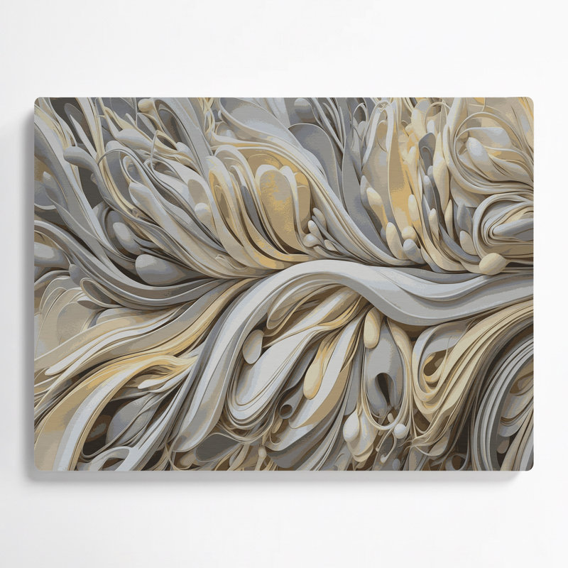 Biomorphic Abstraction 23, art mural gris en métal, H 11 po x l 14 po