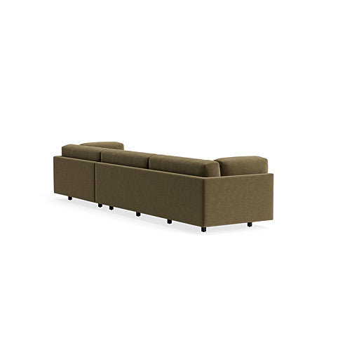 MTO - Sunday Sofa w/ Chaise, Right, Moss Velvet