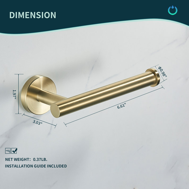 4 - Piece Bathroom Hardware Set, Light Gold