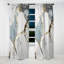 Abstract Geode Gold And White Marble I - Abstract Marble Marble Blackout Curtain - 1 Panels-107537782