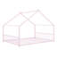 Lit double pleine grandeur en métal, rose-801898506
