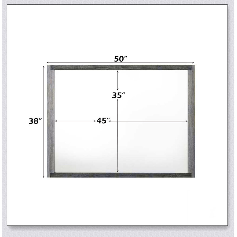 Jehoram Gray Finish Mirror