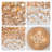 Francisca Brushed Brass 4-light Flush Mount Crystal Chandelier