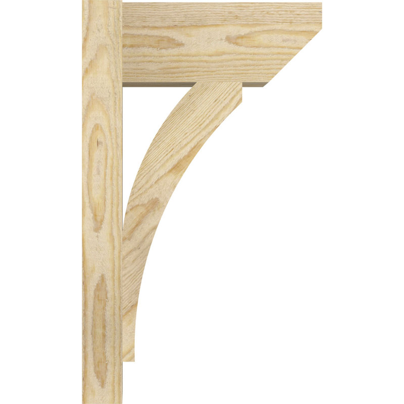 Persienne en bois Thatton, P 12 po x H 20 po, Cèdre rouge de l'Ouest l 5 1/2 po (lisse)