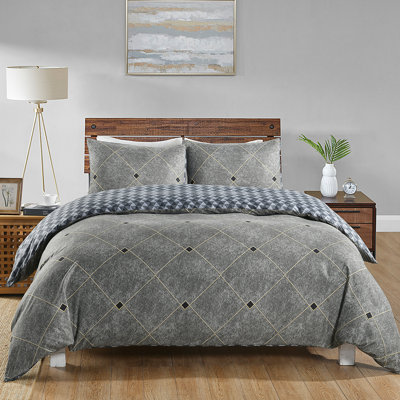 Capela Jersey Knit Geometric Shapes Duvet Cover