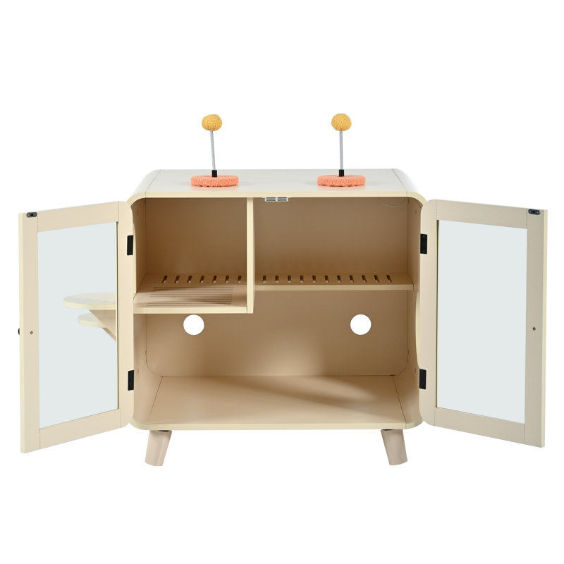 Bacs à litière pour chat et enclos à litière, armoire de maison cachée moderne en MDF