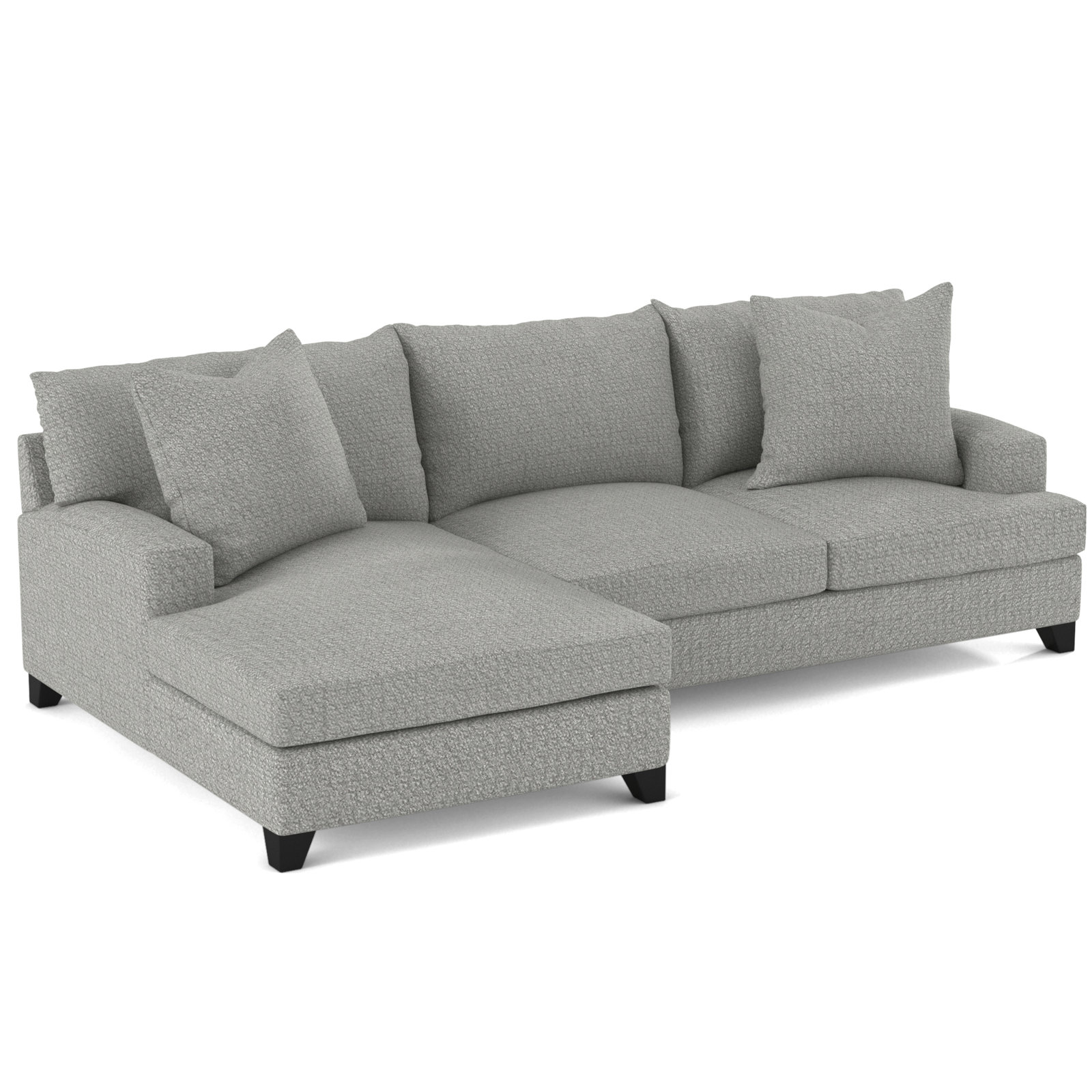 Shorewood Upholstered Chaise L-Sectional, Gypsy Vapor, Left Hand Facing