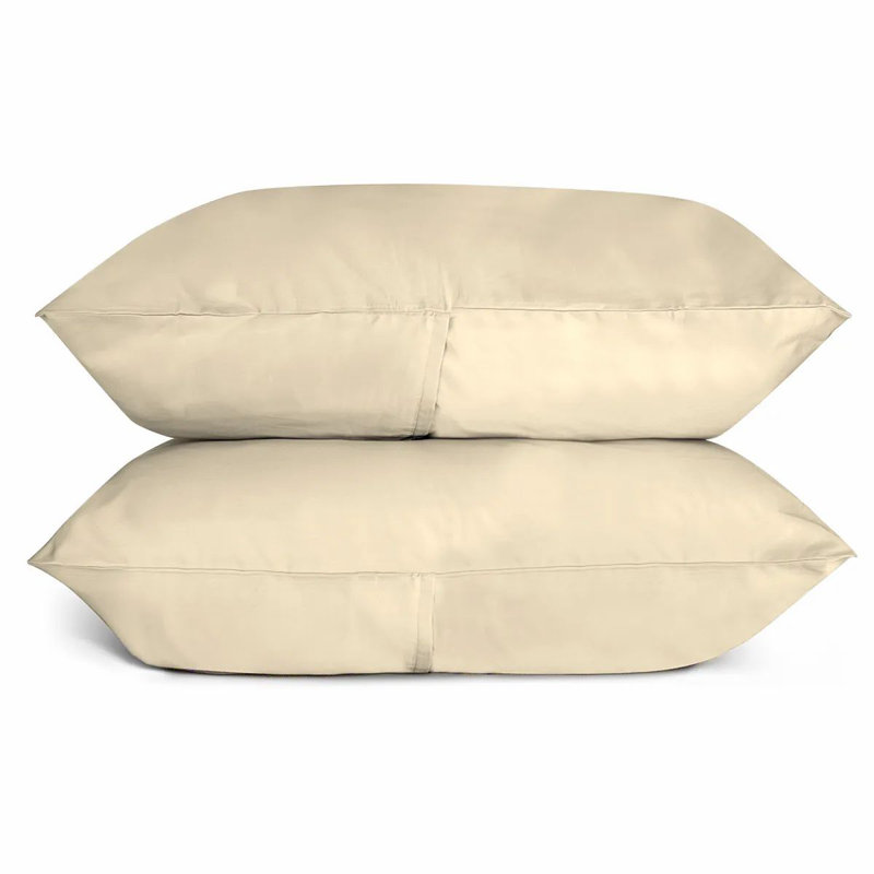 Sunrise Sateen Sheet Set, King Sheet Set with 2 Pillowcases, Ivory