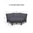Argyri Wicker Outdoor Curved Chair Patio Cover