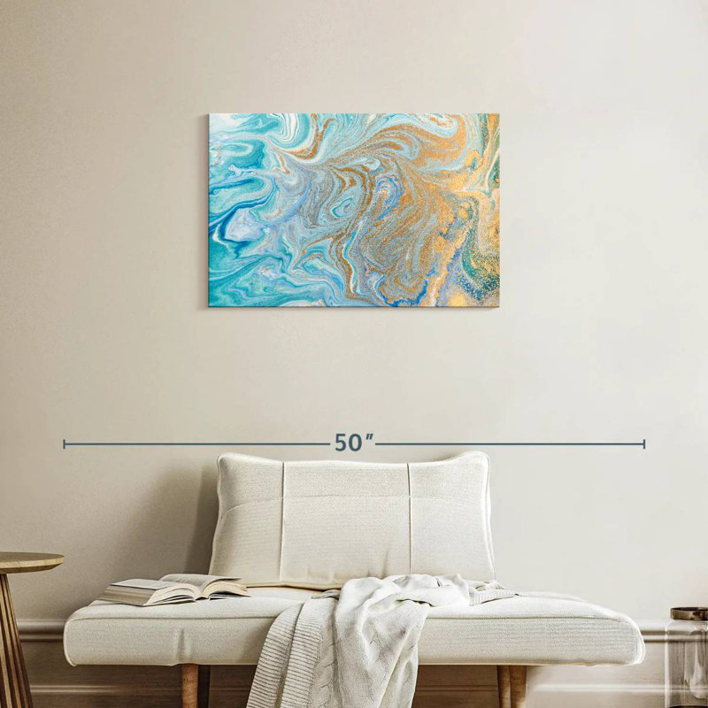Marbre abstrait Avery, H 20 po x l 30 po