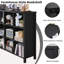 Organisateur de rangement pour 12 cubes, bibliothèque Farmhouse de 62 pouces de large, grande bibliothèque ouverte en bois à 3 niveaux, bibliothèque rétro pour le bureau personnel, armoire à casiers pour le salon, la chambre à coucher-378220883-392899091