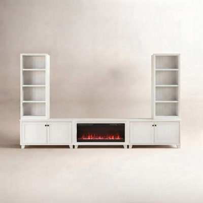 Satie 144" Electric Fireplace Entertainment Center