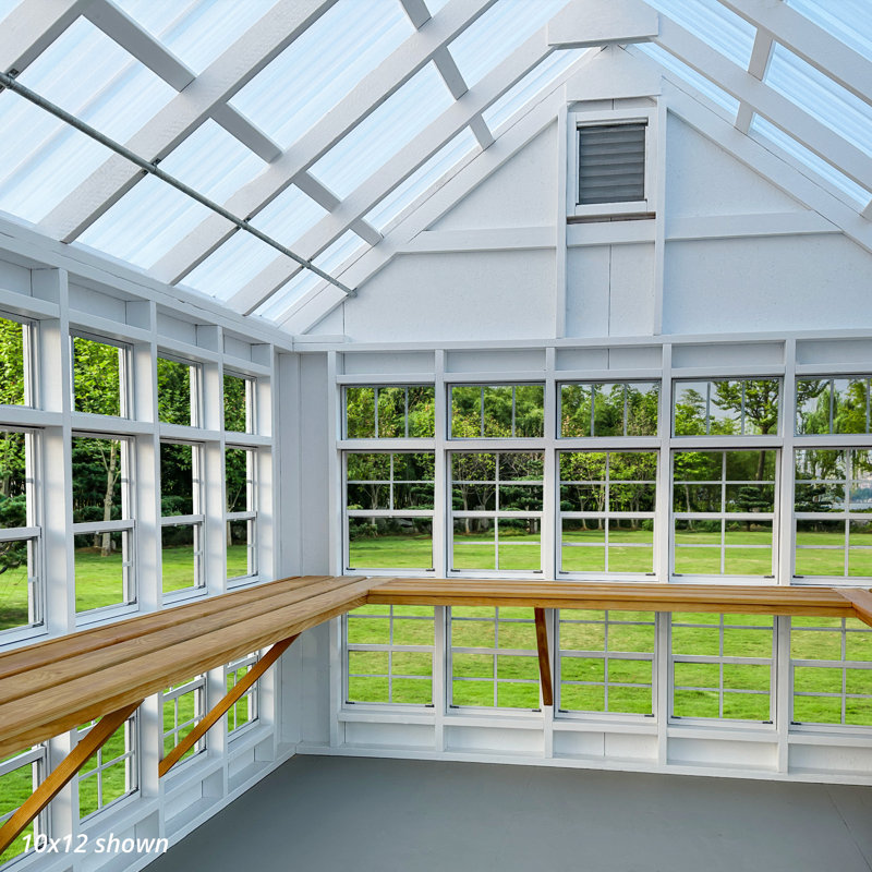 Colonial Gable Greenhouse, 10' x 12', No