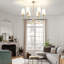 6-light Modern Chandeliers For Dining Room Light Fixture With Shades