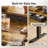 55" Electric Adjustable Standing Desk with Dual-Tier Monitor Shelf, 4 Memory Presets, and 2 Drawers - Vintage Brown-1072771813-1072771811