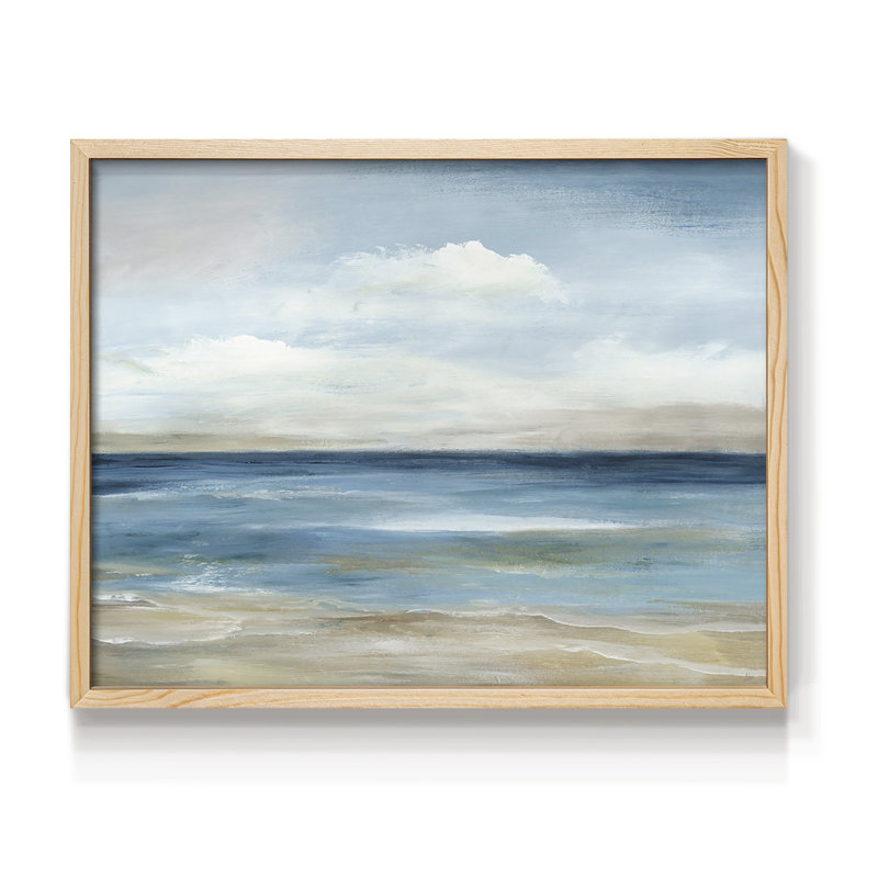 Serene Coast - Reproduction encadrée - Restickable, Naturel, H 22 po x l 28 po