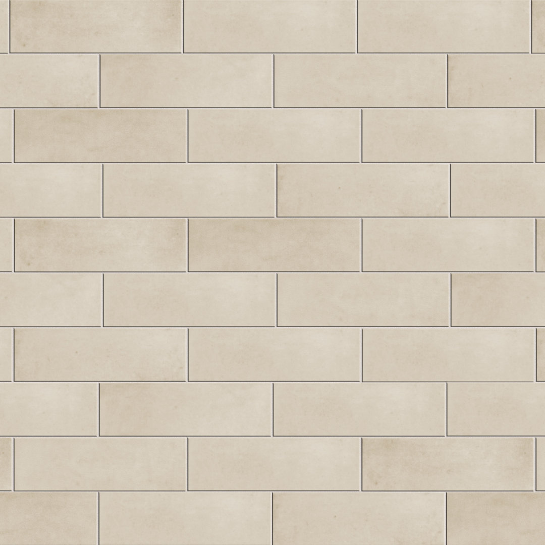 Coco 2" x 6" Porcelain Brick Look Subway Wall & Floor Tile (Set of 66) Merola Tile 