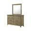 Commode 6 tiroirs avec miroir Monzell