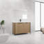 Meuble-lavabo autoportant avec lavabo en résine