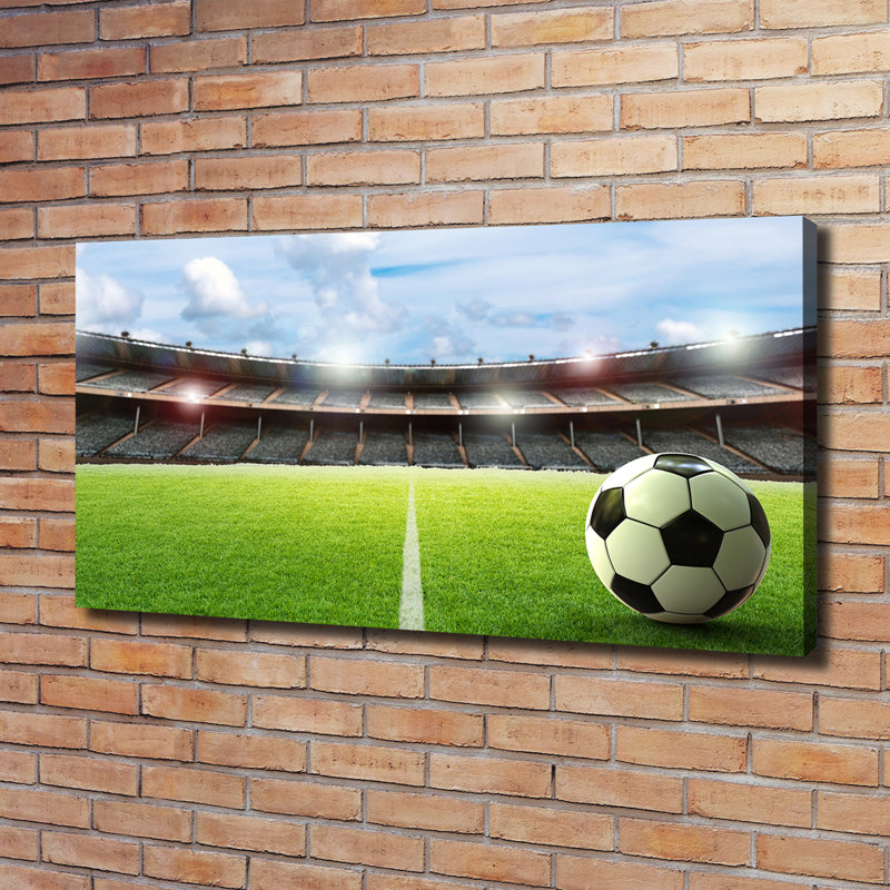 Ball On Turf - Wrapped Canvas Print
