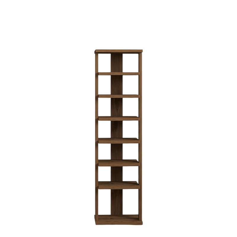 Armoire de rangement pour chaussures 8 paires, Noyer