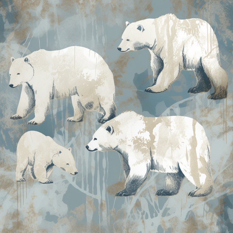 Polar Bear Animals Comforter, Twin Comforter