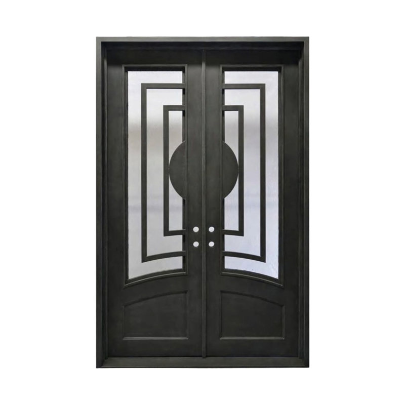 Labyrinth Iron Double Doors, 65" W x 84" H