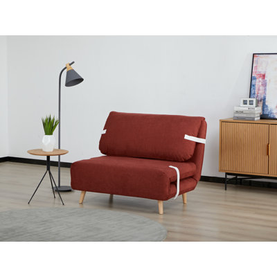 40” Wide Easy Foldable Sleeper Sofa Bed With Pine Wood Frame - 3-position Adjustable