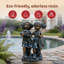 Ensemble de statue de jardin garçon et fille en oxyde de magnésium, résistant aux intempéries pour patio