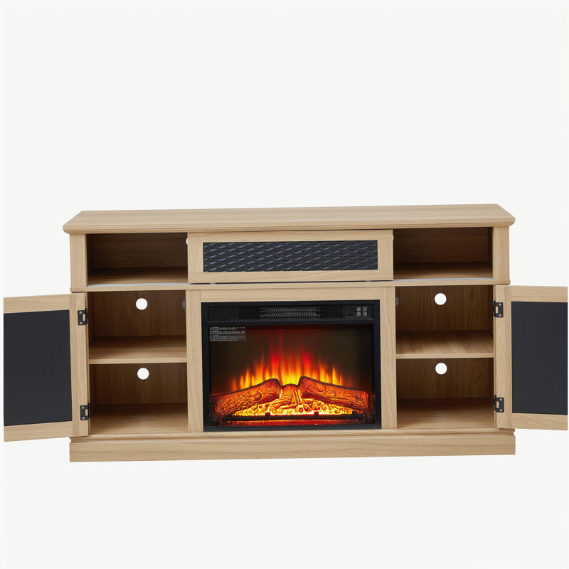Charming TV Stand With Ample Storage For A Cozy And Organized Living Space, Yes, Oak