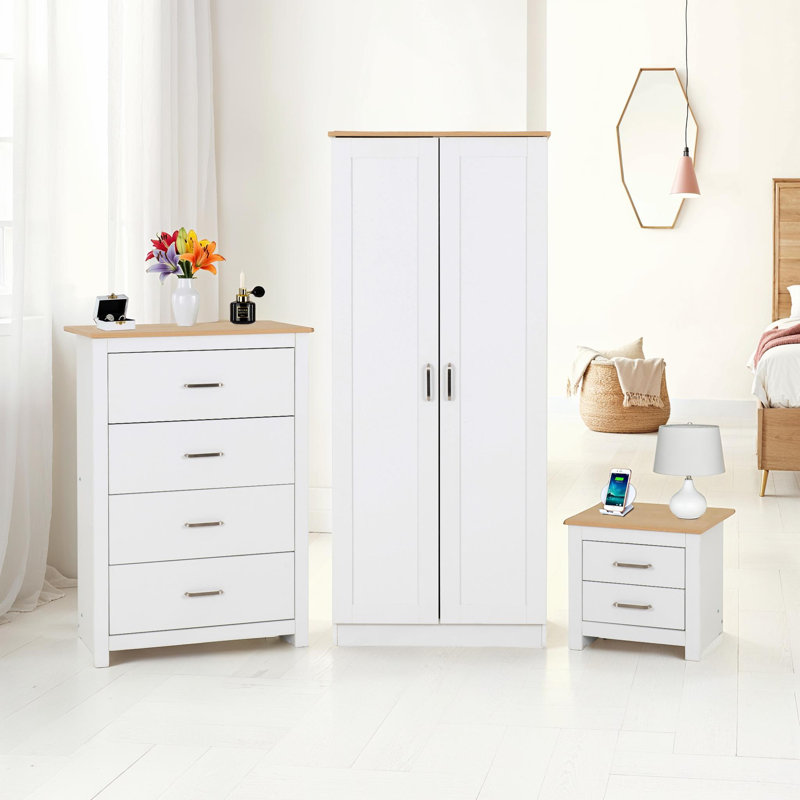 Nicu Piece Bedroom Set, White