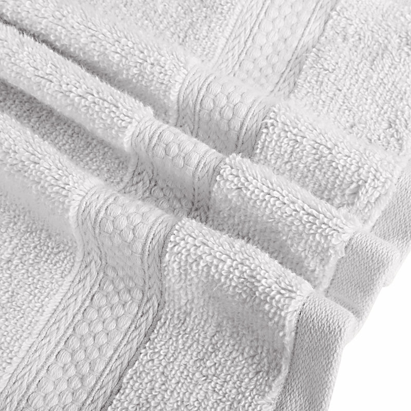 Foulger - Ensemble de draps de bain de qualité supérieure ultra-absorbant, à séchage rapide, Blanc brillant