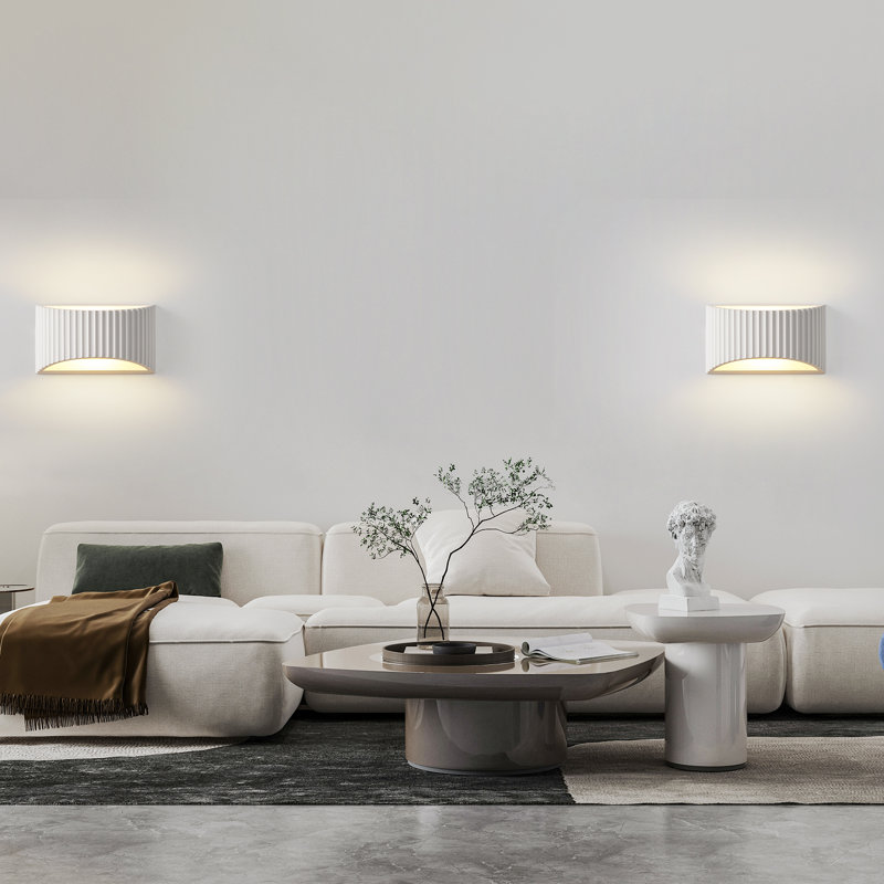 Flush Mounted Sconce, 11.7cm H x 20cm W x 8.5cm D