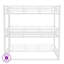 Lit double superposé double au dessus d'un lit double, peu encombrant, blanc-372158962-372158966
