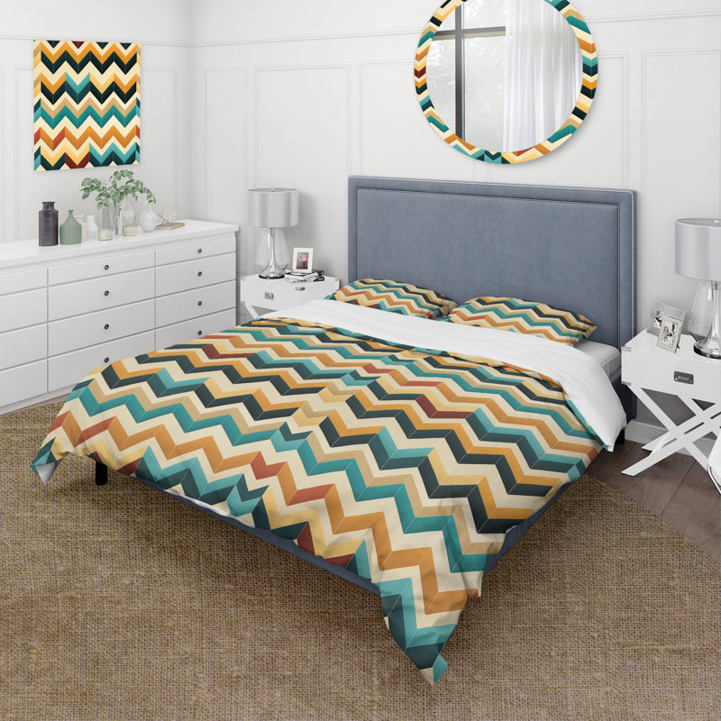 Ensemble de housse de couette ivoire Boho Accents, Housse de couette pour grand lit et 2 taies décor