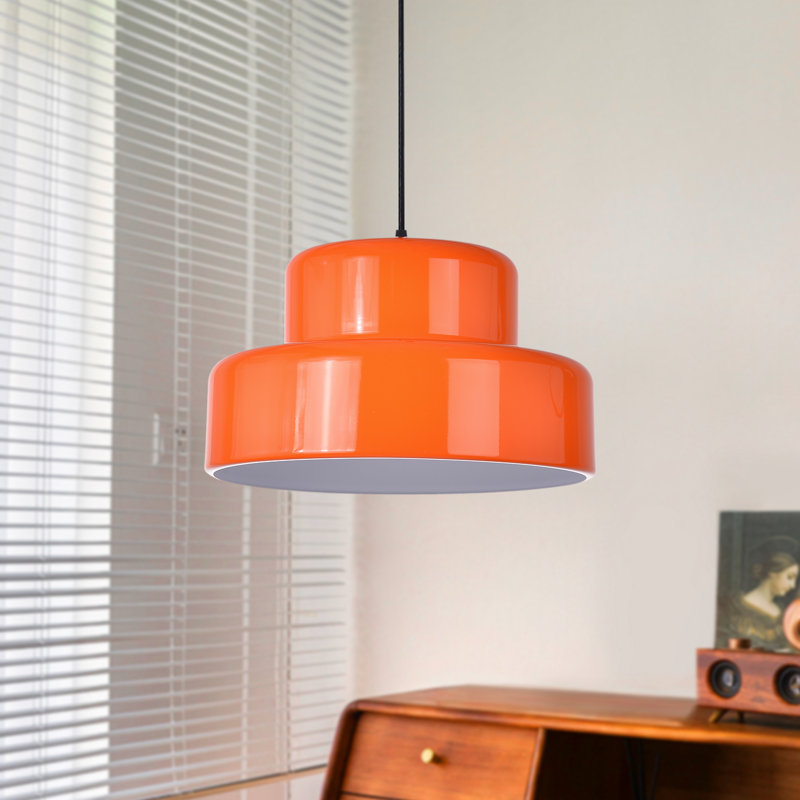 Luminaire suspendu en forme de dôme en acier inoxydable à 1 lumière Kerynie